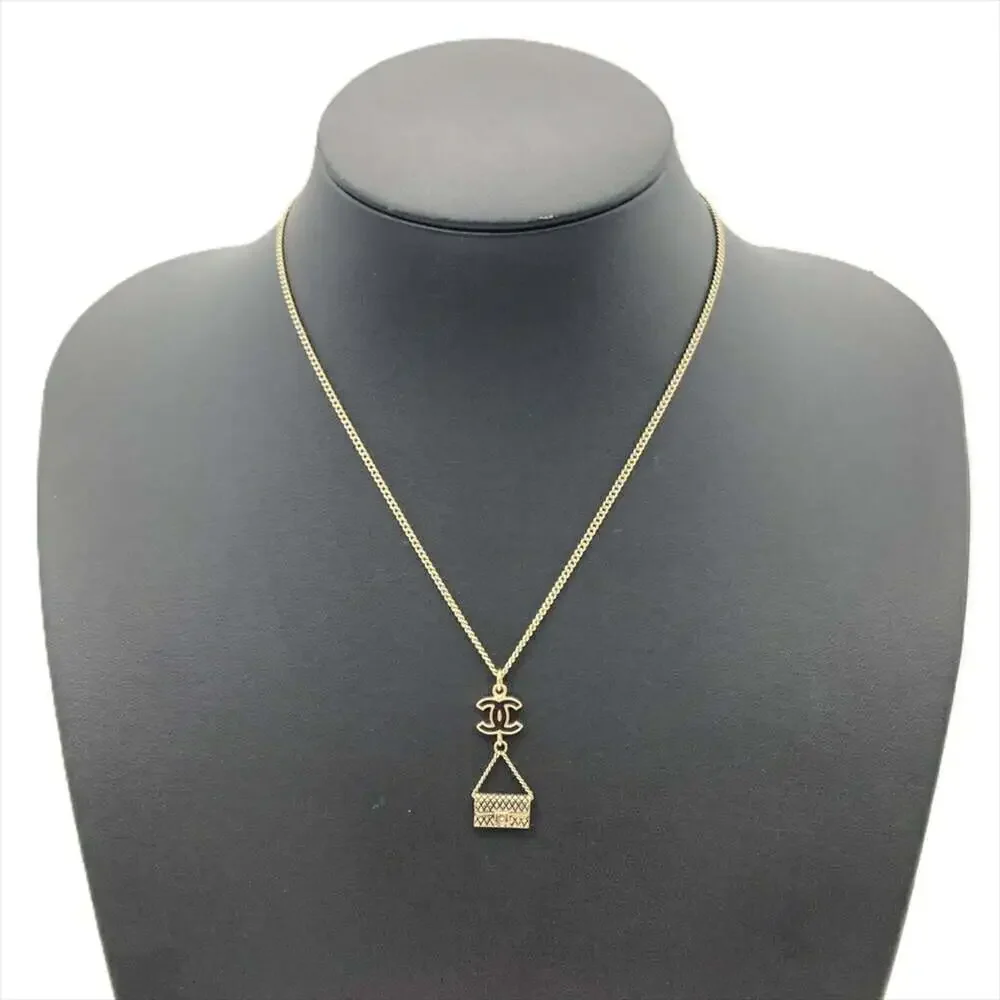 CHANEL Black Logo Necklace - Picture 1 of 4